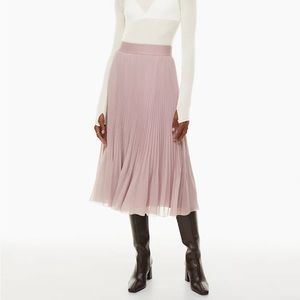 Aritzia Twirl Pleated Midi Skirt